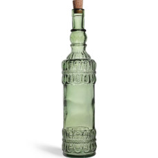 Пляшка з корком LAZOS, 700 мл, зелена хвиля